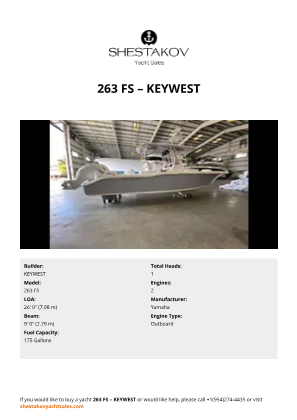 KEYWEST - 263 FS