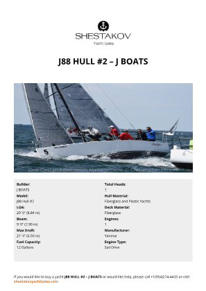 J BOATS - J88 Hull #2