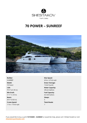 SUNREEF - 70 Power