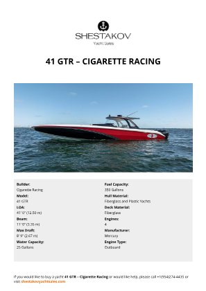 Cigarette Racing - 41 GTR
