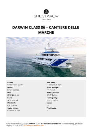 Cantiere delle Marche - Darwin Class 86