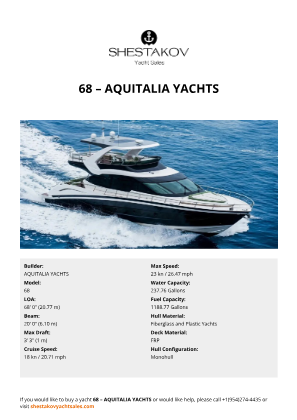 AQUITALIA YACHTS - 68