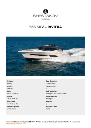 Riviera - 585 SUV