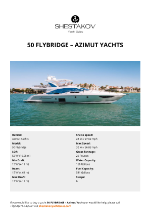 Azimut Yachts - 50 Flybridge
