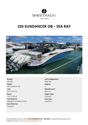 SEA RAY - 320 Sundancer OB