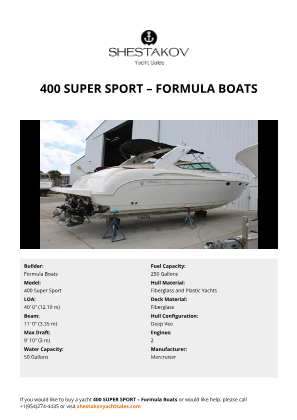 Formula Boats - 400 Super Sport