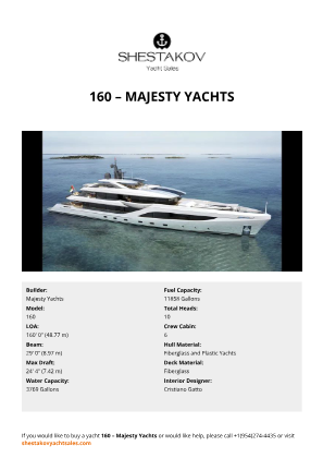 Majesty Yachts - 160