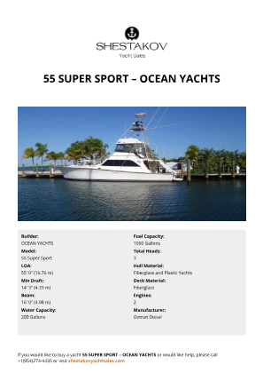 OCEAN YACHTS - 55 Super Sport