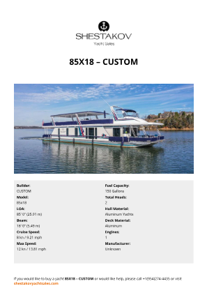 CUSTOM - 85x18