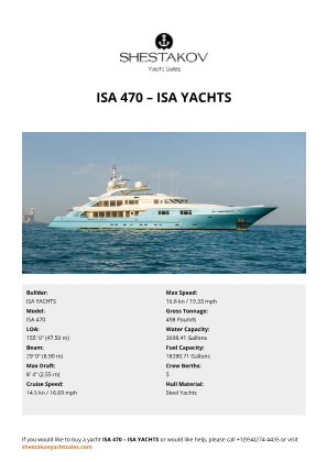 ISA YACHTS - ISA 470
