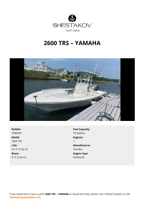 YAMAHA - 2600 TRS