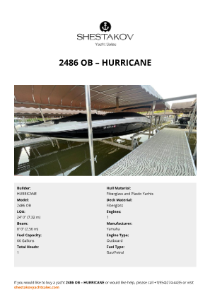 HURRICANE - 2486 OB