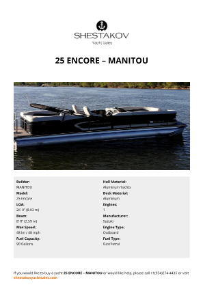 MANITOU - 25 Encore