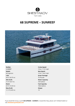 SUNREEF - 68 Supreme