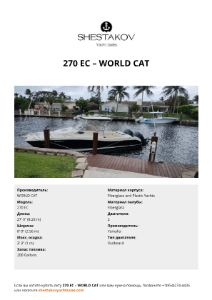 WORLD CAT - 270 EC