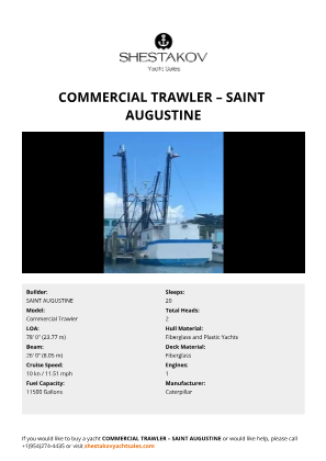 SAINT AUGUSTINE - Commercial Trawler