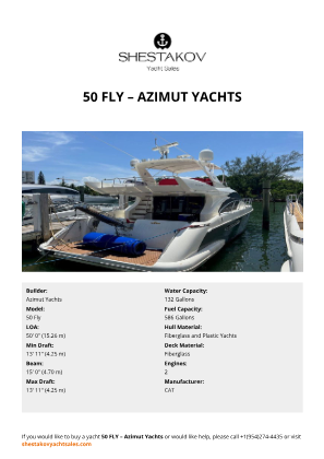 Azimut Yachts - 50 Fly