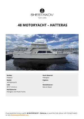 Hatteras -  48 Motoryacht