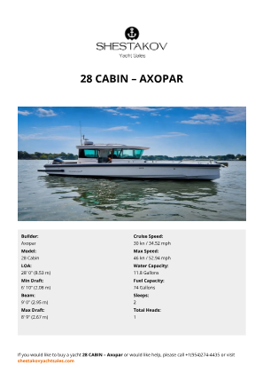 Axopar - 28 Cabin