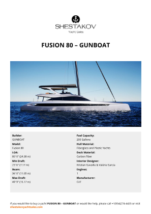 GUNBOAT - Fusion 80