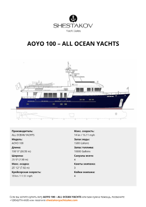 ALL OCEAN YACHTS - AOYO 100