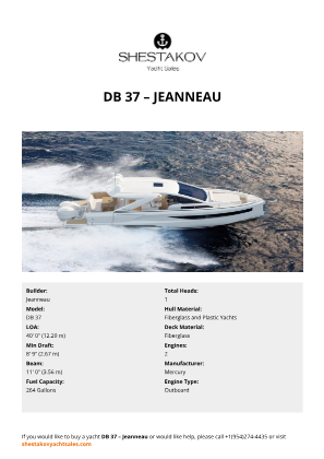 Jeanneau - DB 37