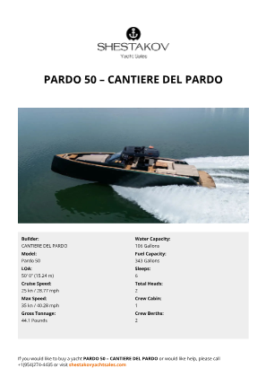 CANTIERE DEL PARDO - Pardo 50