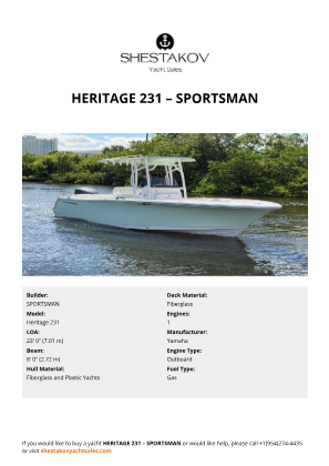 SPORTSMAN - Heritage 231