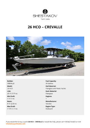 CREVALLE - 26 HCO