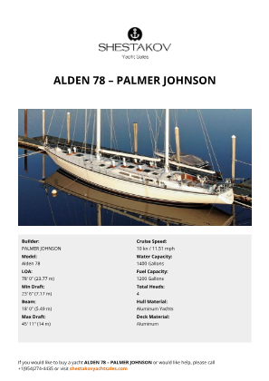 PALMER JOHNSON - Alden 78