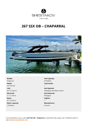 Chaparral - 267 SSX OB