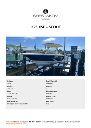 SCOUT -  225 XSF