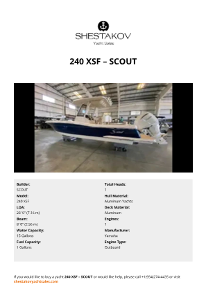SCOUT - 240 XSF