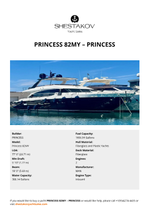 PRINCESS - Princess 82MY