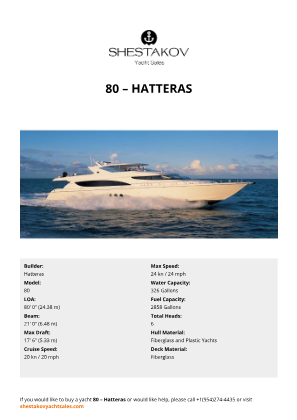 Hatteras - 80