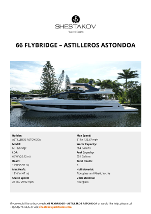 N/A - 66 Flybridge