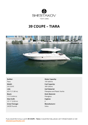 Tiara - 39 COUPE