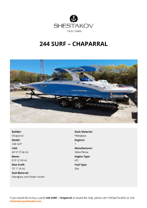 Chaparral - 244 Surf