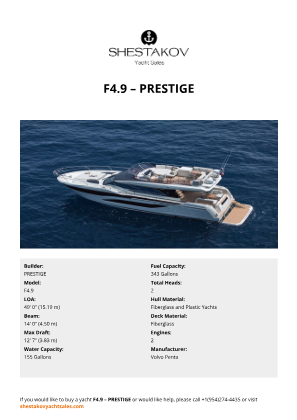 PRESTIGE - F4.9
