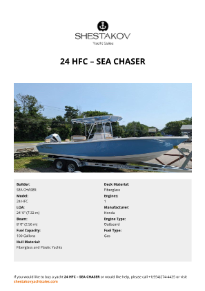 SEA CHASER - 24 HFC