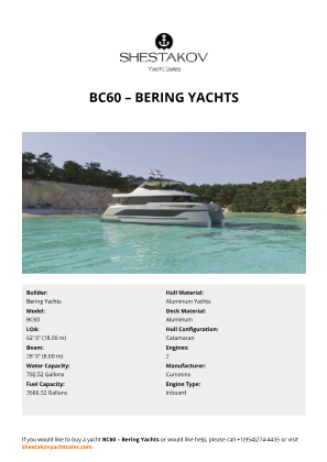 Bering Yachts - BC60