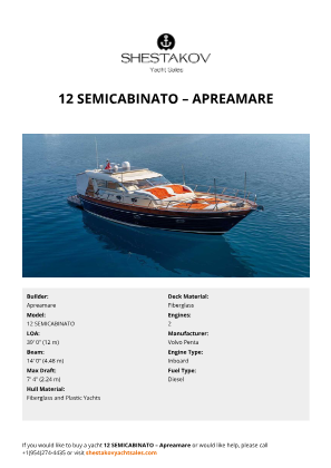 Apreamare - 12 SEMICABINATO