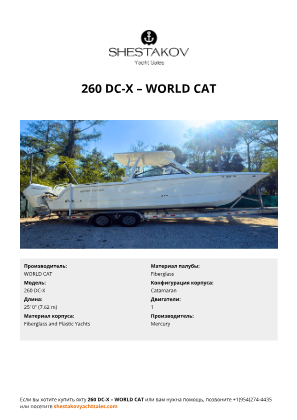 WORLD CAT - 260 DC-X
