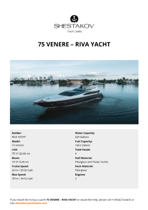 RIVA YACHT - 75 Venere