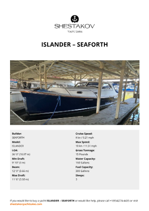 SEAFORTH - ISLANDER