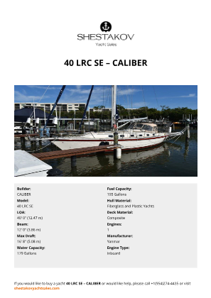 CALIBER - 40 LRC SE