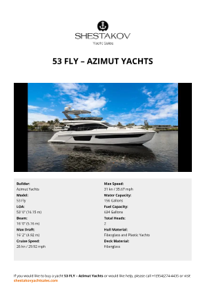 Azimut Yachts - 53 Fly
