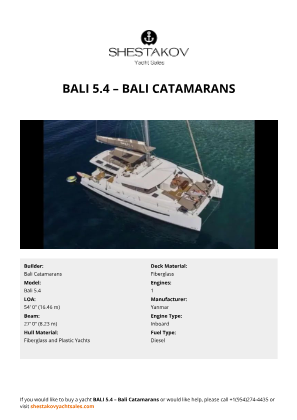 Bali Catamarans - Bali 5.4