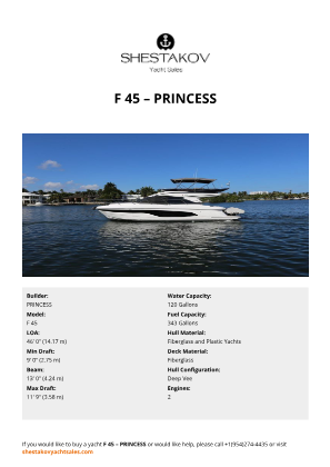 PRINCESS - F 45