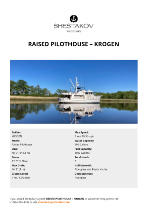 KROGEN - Raised Pilothouse